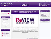Tablet Screenshot of learn.lboro.ac.uk