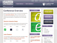 Tablet Screenshot of idater.lboro.ac.uk