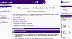 Desktop Screenshot of learn09.lboro.ac.uk